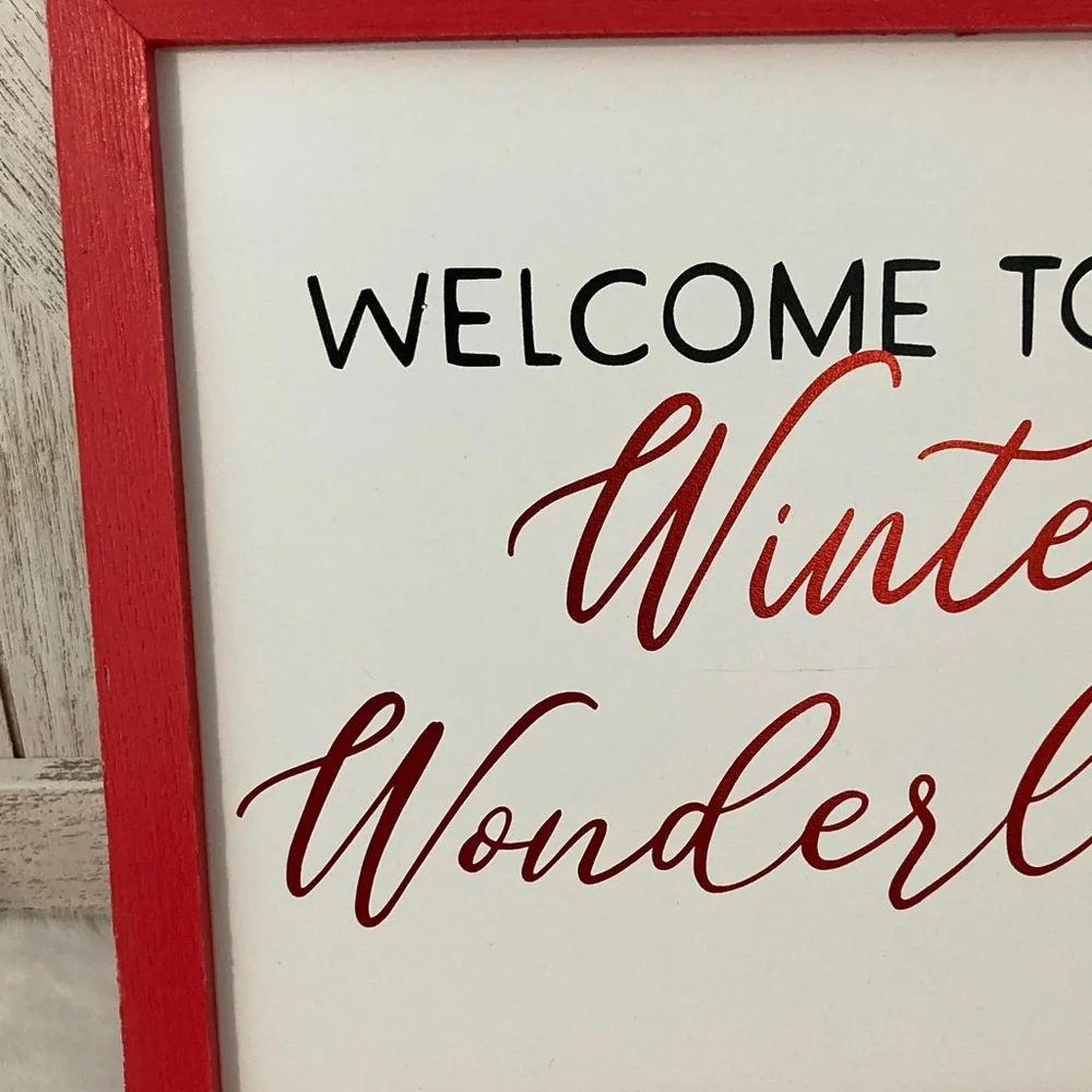 Target BP 2019 Christmas Welcome to our Winter Wonderland Sign